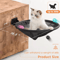 Foldable WallMounted Cat Hammock Bed Breathable Cat Wall Shelf For Sleeping Playing Climbing 4