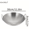 KEMORELA Premium Stainless Steel Wok Uncoated DoubleHandle Chef Pan For HighHeat StirFry 3