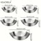 KEMORELA Premium Stainless Steel Wok Uncoated DoubleHandle Chef Pan For HighHeat StirFry 6