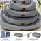 Plush Oval Pet Bed Thickened Machine Washable Dog Cat Cushion For AllSeason Comfort 6