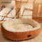 Plush Oval Pet Bed Thickened Machine Washable Dog Cat Cushion For AllSeason Comfort 9