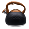 KEMORELA 3L Stainless Steel Whistling Kettle HeatResistant Hammered Teapot With Wooden Handle 1