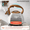 KEMORELA 3L Stainless Steel Whistling Kettle HeatResistant Hammered Teapot With Wooden Handle 7