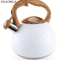KEMORELA 3L Stainless Steel Whistling Kettle HeatResistant Hammered Teapot With Wooden Handle 9