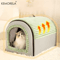 KEMORELA Thickened Enclosed Pet Bed AllSeason Portable Dog House Cozy Cat Tent 2
