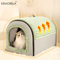 KEMORELA Thickened Enclosed Pet Bed AllSeason Portable Dog House Cozy Cat Tent 2