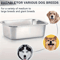 LargeCapacity Stainless Steel Dog Bowl HeavyDuty AntiFall Feeding Drinking Basin 3