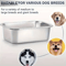 LargeCapacity Stainless Steel Dog Bowl HeavyDuty AntiFall Feeding Drinking Basin 3