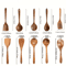 Thailand Teak Wooden Cooking Utensils Set 5Piece Natural Wooden Kitchen Tools 4