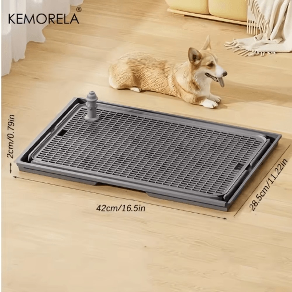 KEMORELA 2 In 1 Dog Potty Tray And Cat Litter Mat Non Slip Waterproof Paw Friendly Design 3