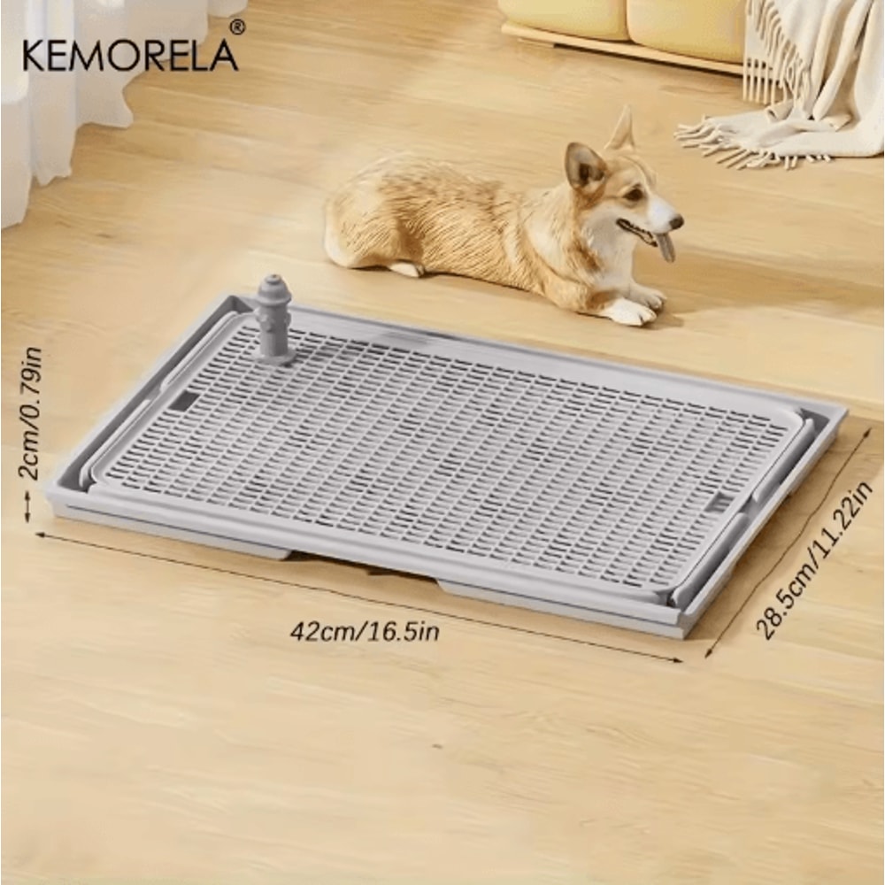 KEMORELA 2 In 1 Dog Potty Tray And Cat Litter Mat Non Slip Waterproof Paw Friendly Design 4