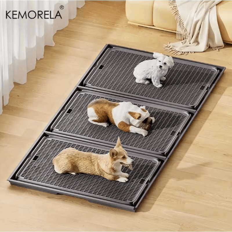 KEMORELA 2 In 1 Dog Potty Tray And Cat Litter Mat Non Slip Waterproof Paw Friendly Design 8