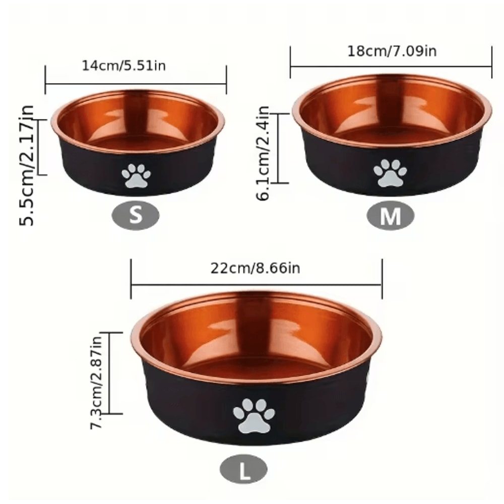 Anti Slip Stainless Steel Dog Bowls Feeding And Water Bowls For Small Medium And Large Dogs 3