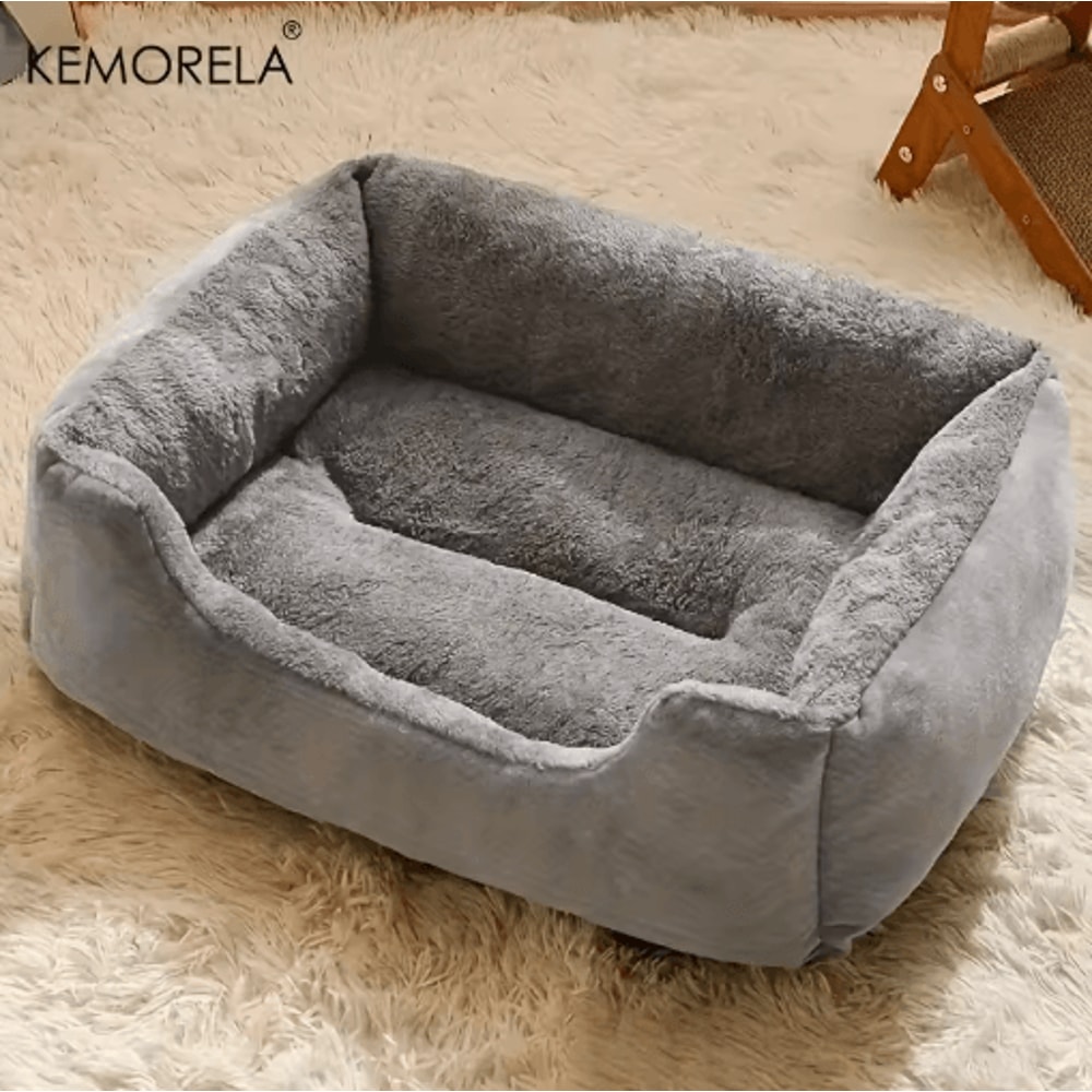 KEMORELA Cozy Plush Pet Bed All Season Elastic Dog And Cat Lounger For XS To Medium Breeds 3