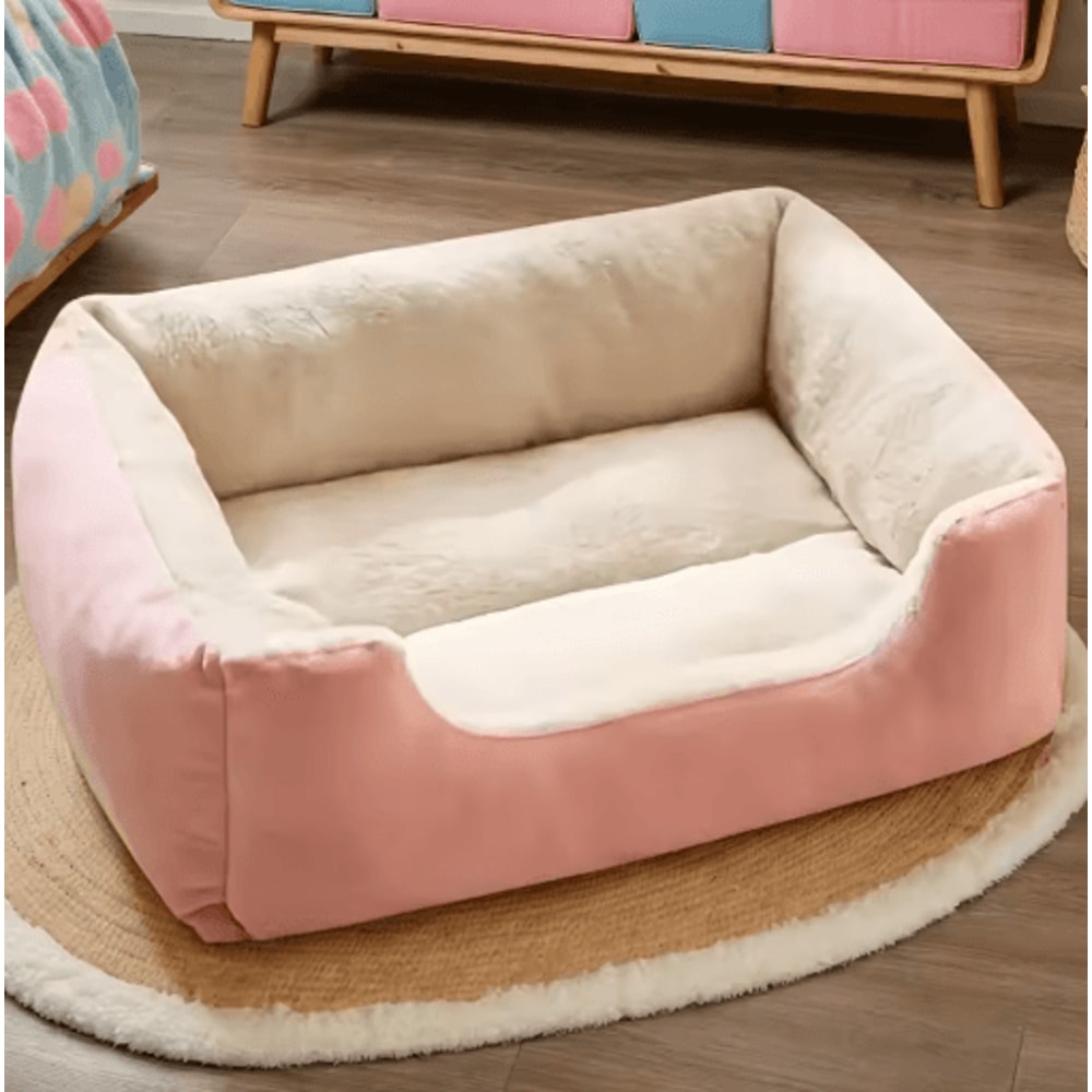 KEMORELA Cozy Plush Pet Bed All Season Elastic Dog And Cat Lounger For XS To Medium Breeds 5