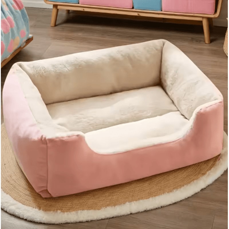 KEMORELA Cozy Plush Pet Bed All Season Elastic Dog And Cat Lounger For XS To Medium Breeds 5