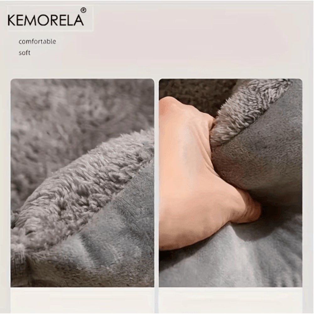 KEMORELA Cozy Plush Pet Bed All Season Elastic Dog And Cat Lounger For XS To Medium Breeds 6