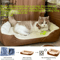KEMORELA Cozy Plush Pet Bed All Season Elastic Dog And Cat Lounger For XS To Medium Breeds 8