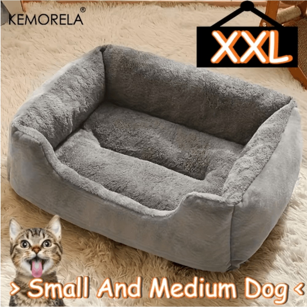 KEMORELA Cozy Plush Pet Bed All Season Elastic Dog And Cat Lounger For XS To Medium Breeds 10
