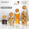 KEMORELA Airtight Glass Storage Jar With Ball Cork Lid Transparent Canister For Tea Coffee And Snac 8