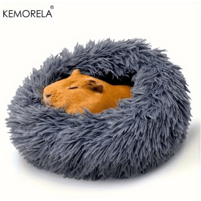 Ultra Soft Plush Small Pet Nest Cozy Warm Hamster Sleeping Bed With Non Slip Base 9