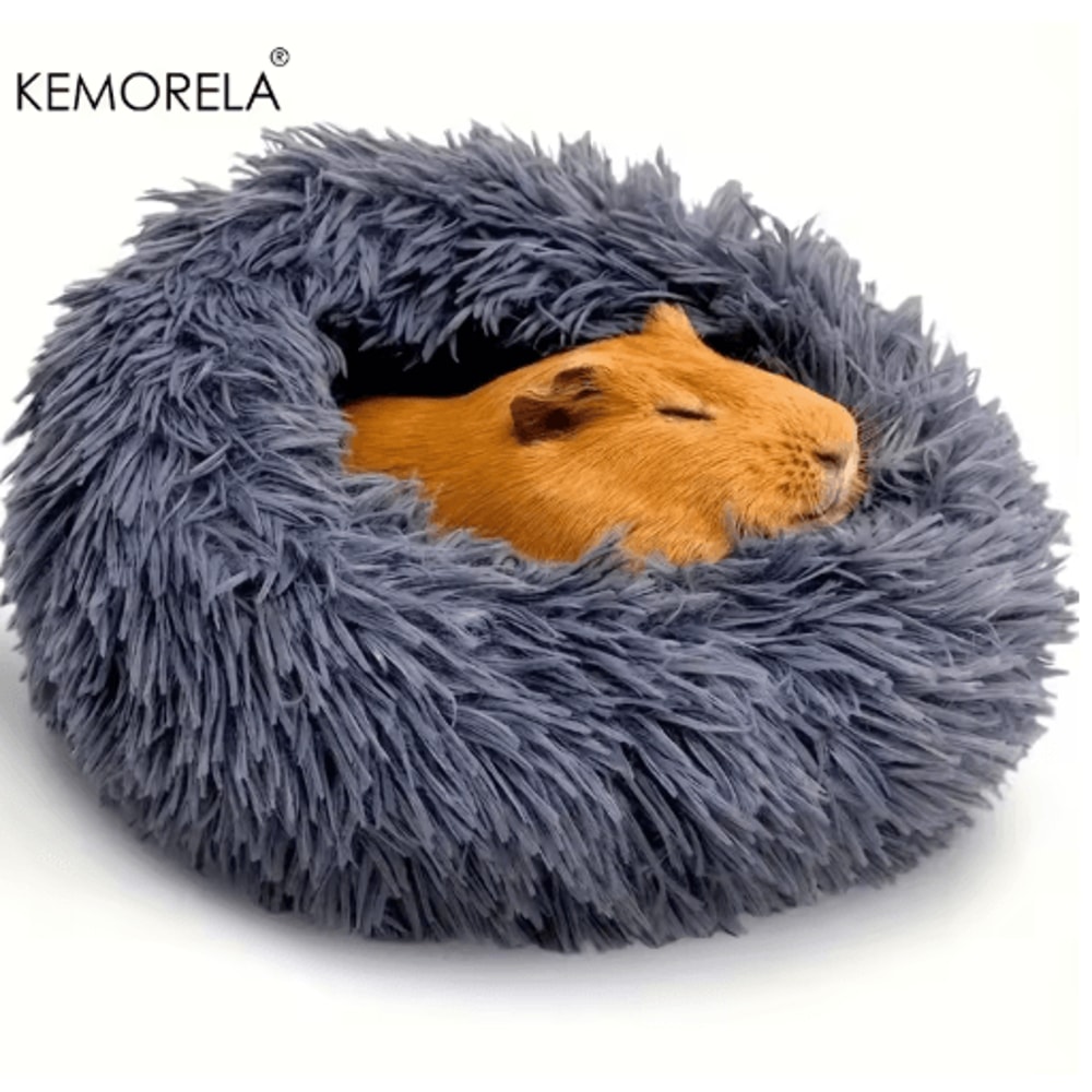 Ultra Soft Plush Small Pet Nest Cozy Warm Hamster Sleeping Bed With Non Slip Base 2