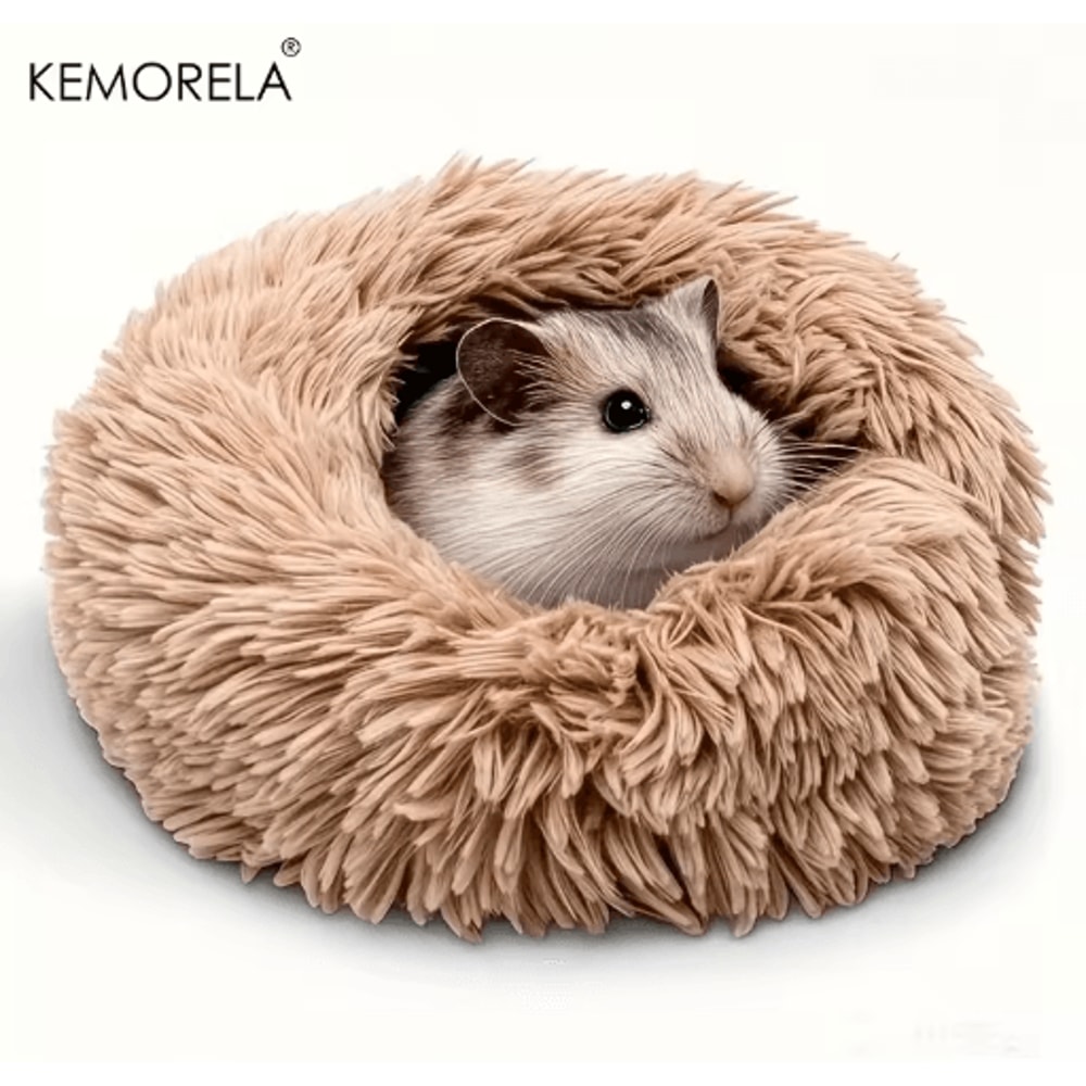 Ultra Soft Plush Small Pet Nest Cozy Warm Hamster Sleeping Bed With Non Slip Base 3