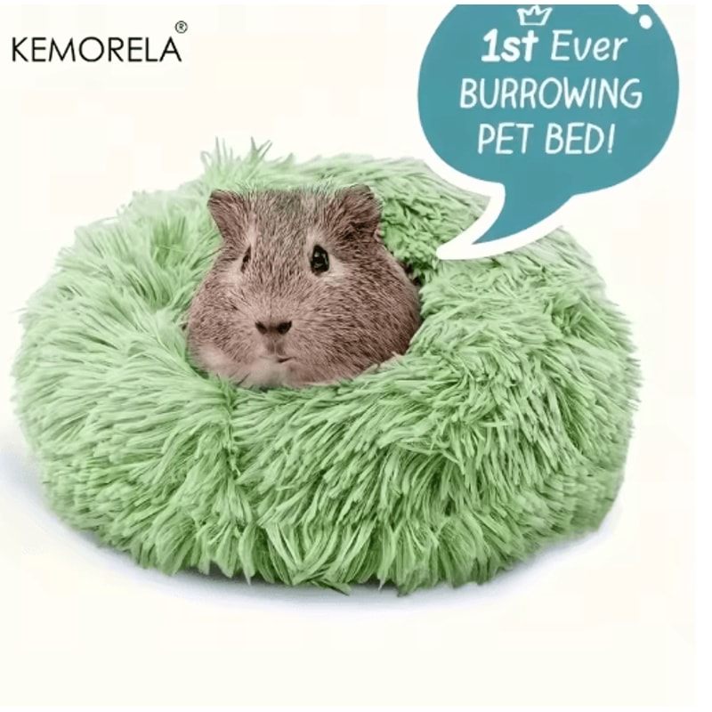Ultra Soft Plush Small Pet Nest Cozy Warm Hamster Sleeping Bed With Non Slip Base 4