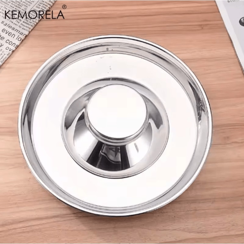 Stainless Steel Dog Slow Feeder Bowl AntiGulp Feeding Water Dish For Puppies And Pets 8