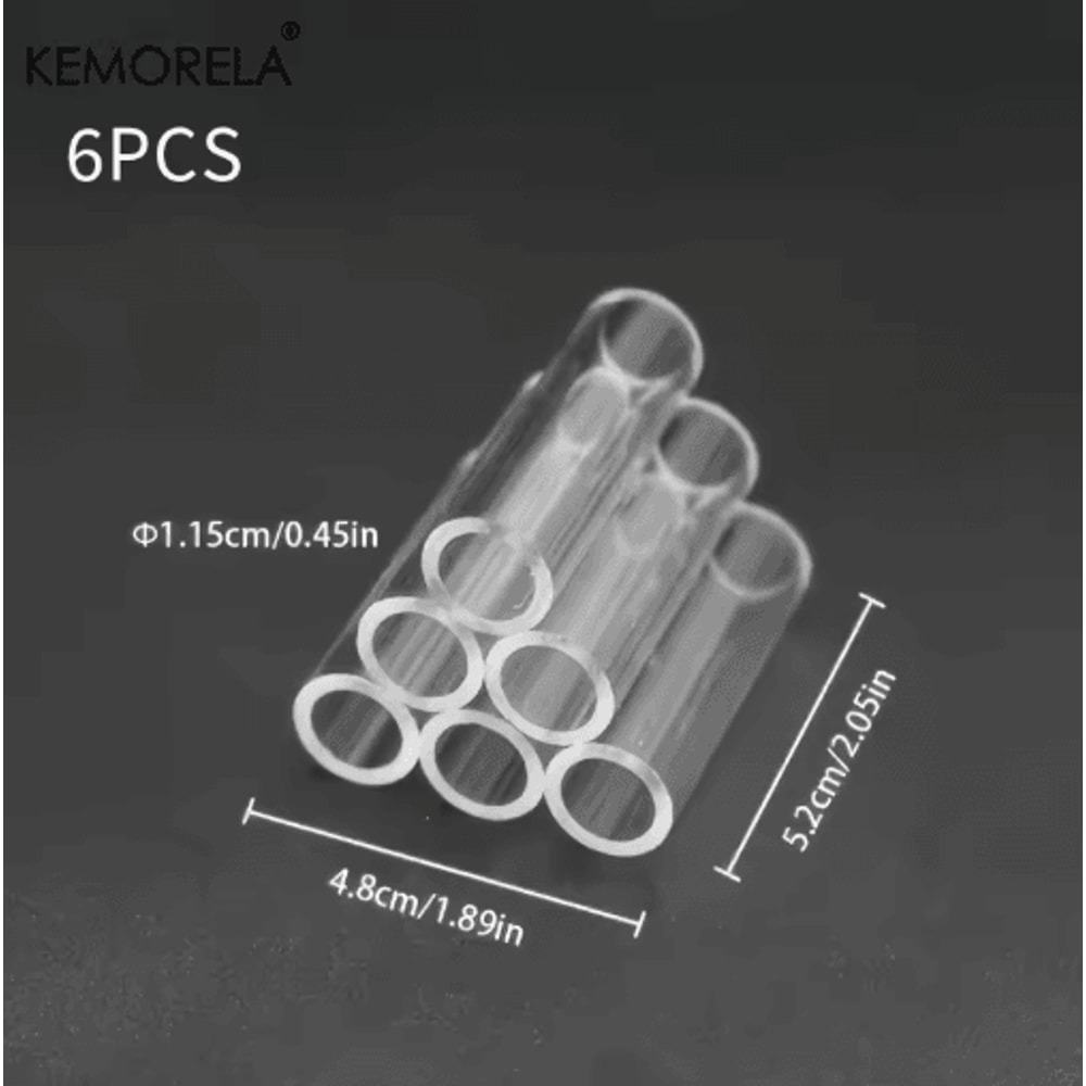 KEMORELA Acrylic Aquarium Decorations Set Transparent Fish Shrimp Shelter Houses 361015 PCS 2