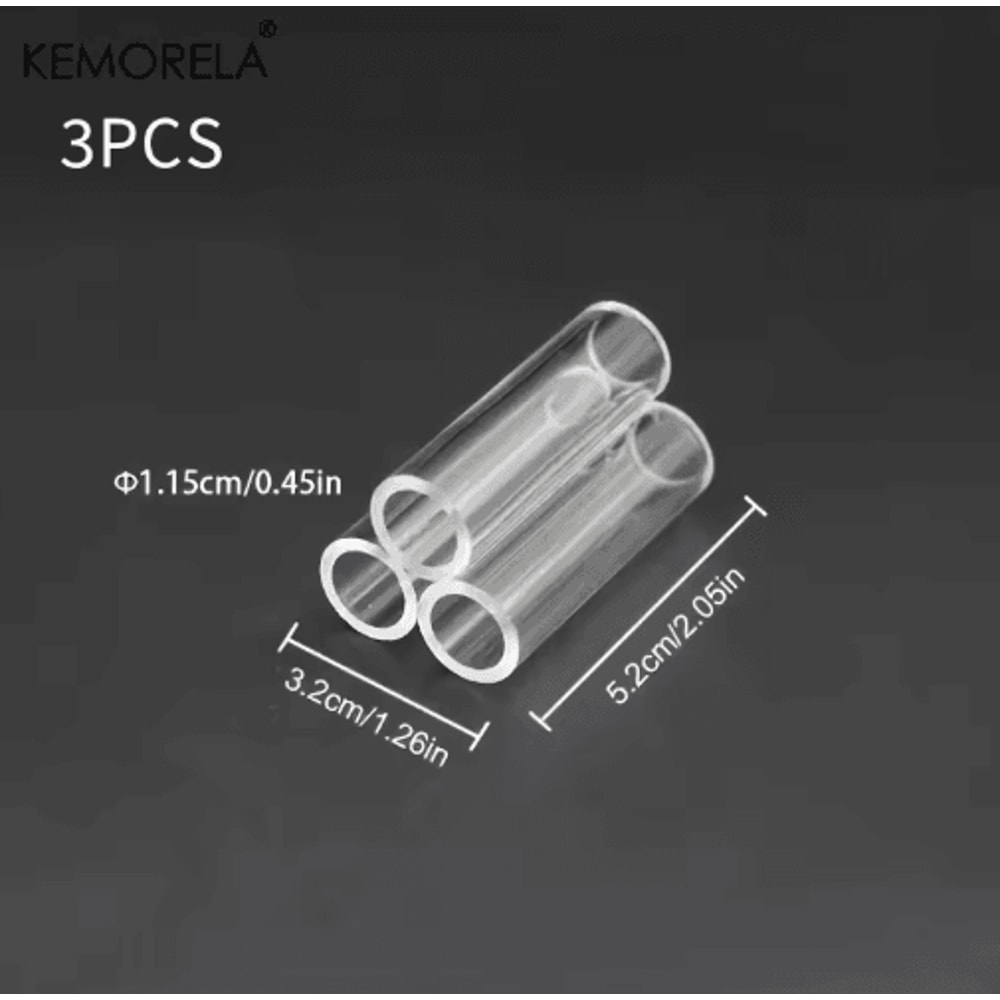 KEMORELA Acrylic Aquarium Decorations Set Transparent Fish Shrimp Shelter Houses 361015 PCS 3