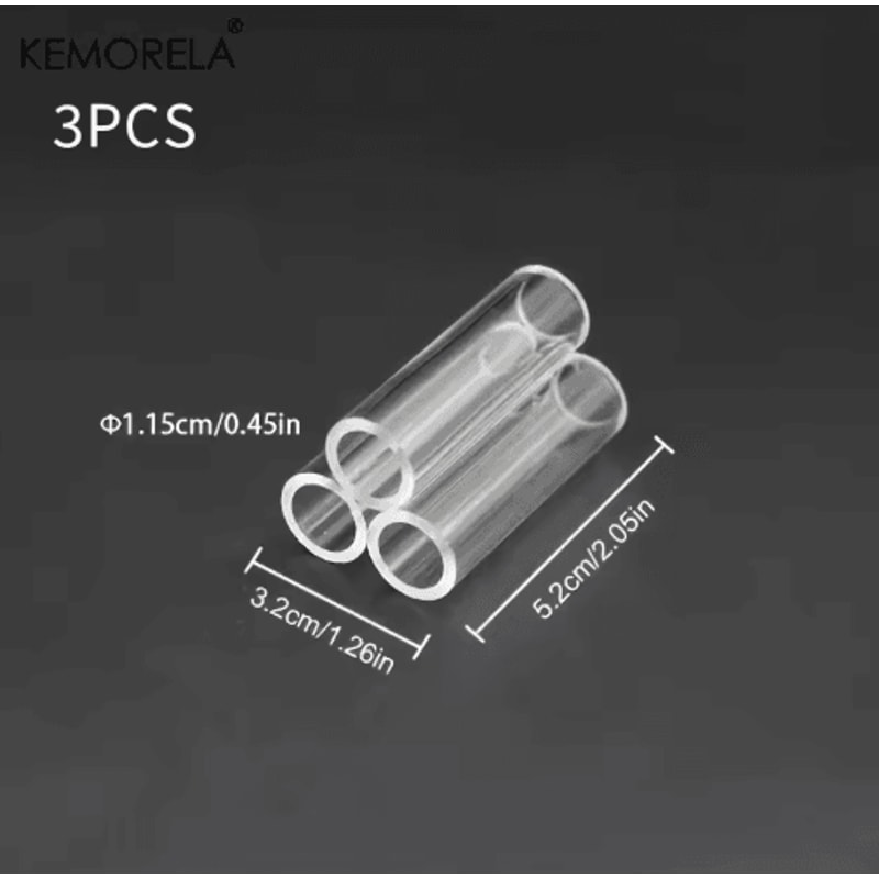 KEMORELA Acrylic Aquarium Decorations Set Transparent Fish Shrimp Shelter Houses 361015 PCS 3