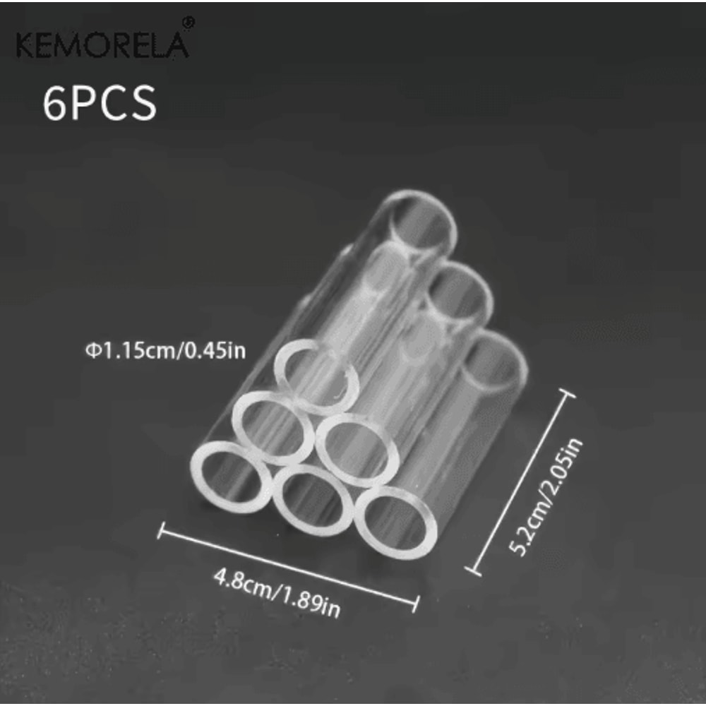 KEMORELA Acrylic Aquarium Decorations Set Transparent Fish Shrimp Shelter Houses 361015 PCS 4