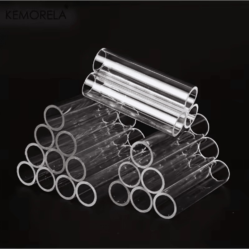 KEMORELA Acrylic Aquarium Decorations Set Transparent Fish Shrimp Shelter Houses 361015 PCS 6