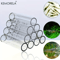 KEMORELA Acrylic Aquarium Decorations Set Transparent Fish Shrimp Shelter Houses 361015 PCS 0