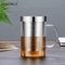 KEMORELA 500ml Glass Tea Infuser Mug Borosilicate Tea Mug With Stainless Steel Infuser 6