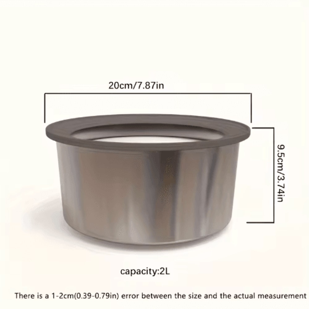 AntiSpill Stainless Steel Dog Water Bowl Floating Disk Slow Drinking Bowl For Clean Dry Mouths 2