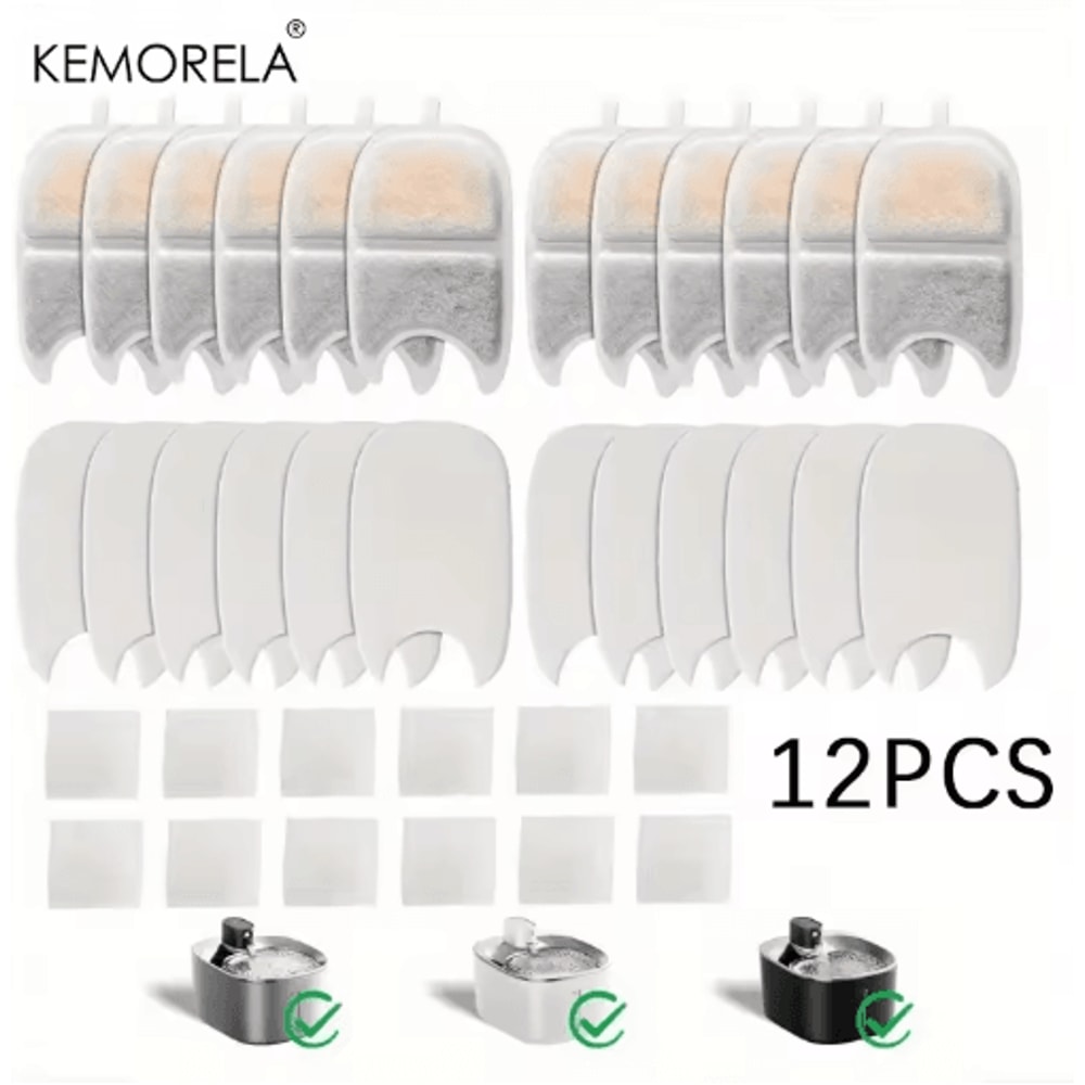 Replacement Pet Water Fountain Filter Sponges Compatible With 4L 135 Fl Oz Cat Dog Fountains 1012 1