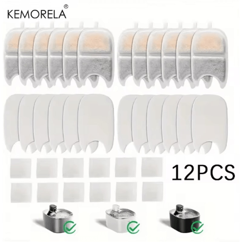 Replacement Pet Water Fountain Filter Sponges Compatible With 4L 135 Fl Oz Cat Dog Fountains 1012 1
