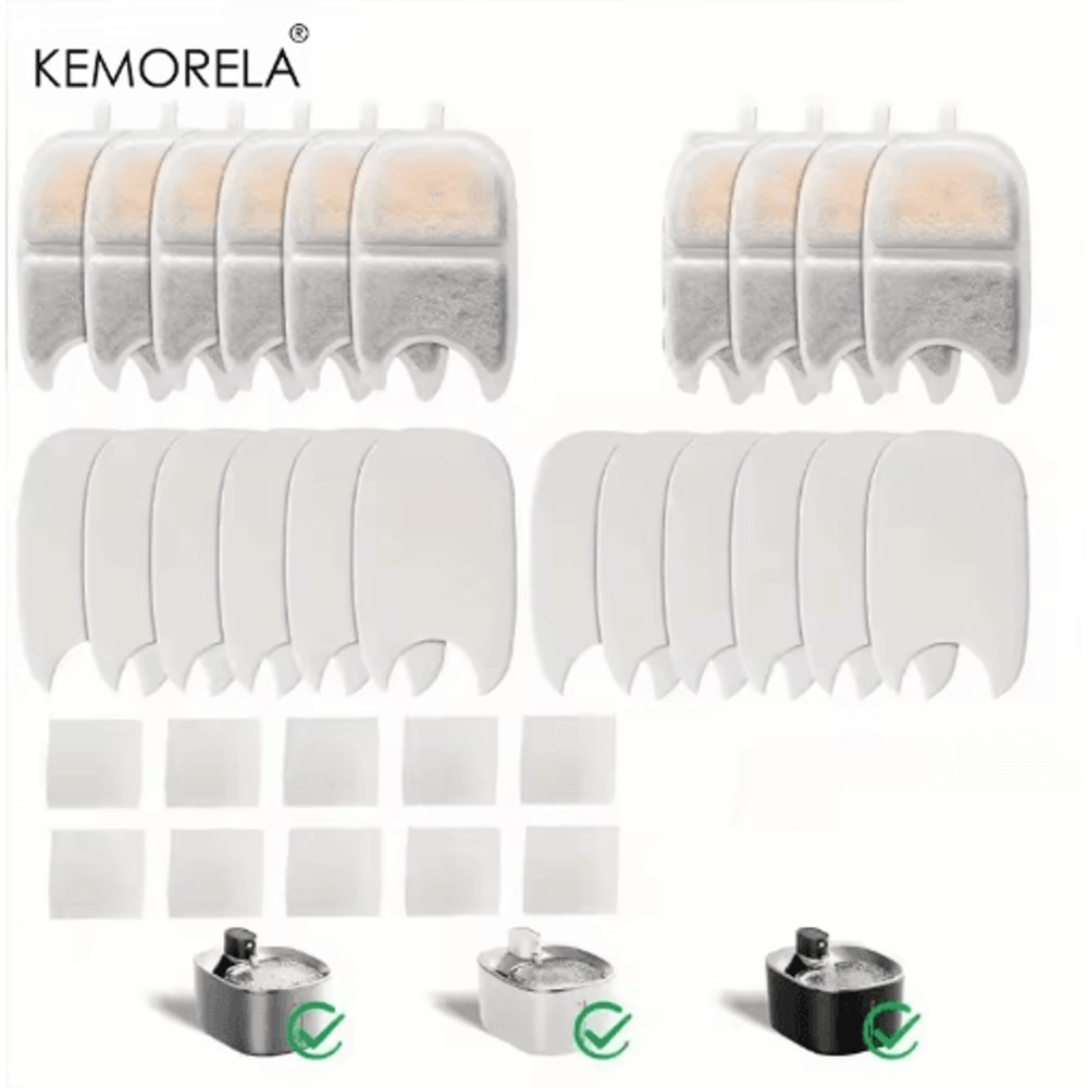 Replacement Pet Water Fountain Filter Sponges Compatible With 4L 135 Fl Oz Cat Dog Fountains 1012 4