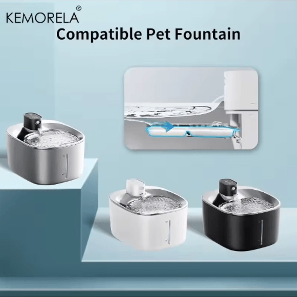 Replacement Pet Water Fountain Filter Sponges Compatible With 4L 135 Fl Oz Cat Dog Fountains 1012 7