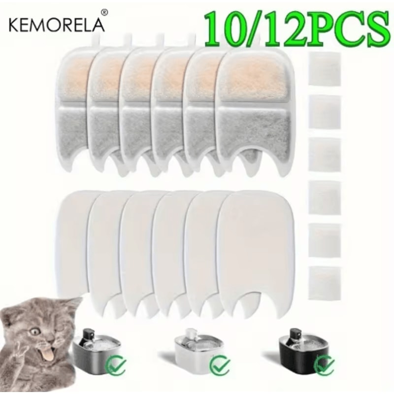 Replacement Pet Water Fountain Filter Sponges Compatible With 4L 135 Fl Oz Cat Dog Fountains 1012 0