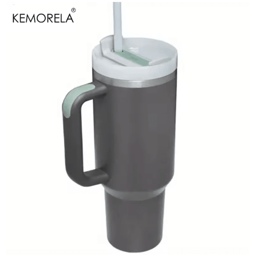 KEMORELA LargeCapacity Stainless Steel Cold Cup Tumbler 9001200ML Insulated Thermos Cup With Handle 13