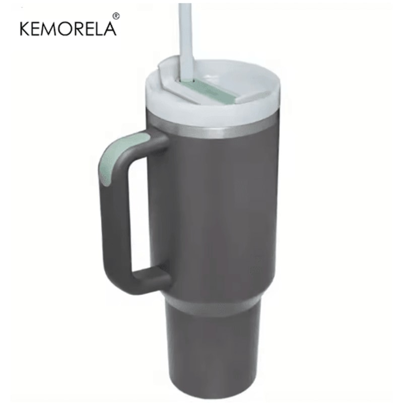 KEMORELA LargeCapacity Stainless Steel Cold Cup Tumbler 9001200ML Insulated Thermos Cup With Handle 13
