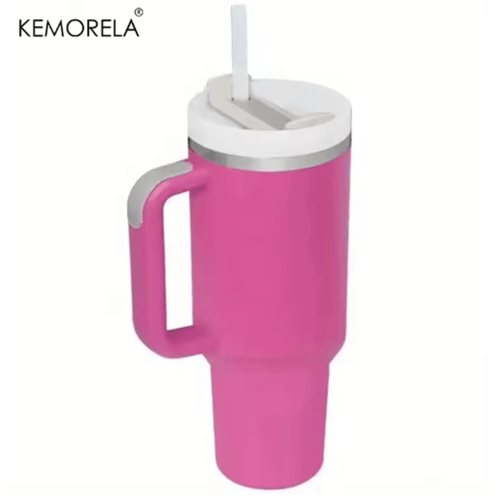 KEMORELA LargeCapacity Stainless Steel Cold Cup Tumbler 9001200ML Insulated Thermos Cup With Handle 17