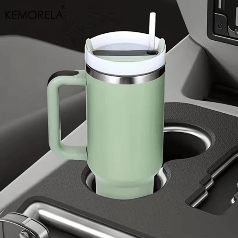 KEMORELA LargeCapacity Stainless Steel Cold Cup Tumbler 9001200ML Insulated Thermos Cup With Handle 19