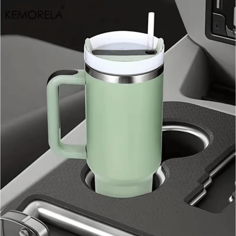 KEMORELA LargeCapacity Stainless Steel Cold Cup Tumbler 9001200ML Insulated Thermos Cup With Handle 19