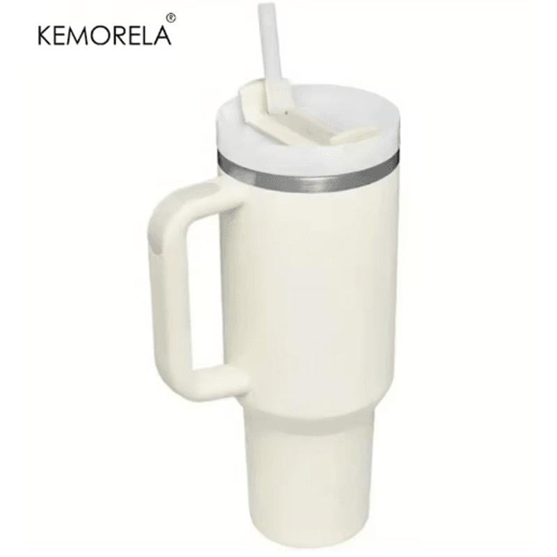 KEMORELA LargeCapacity Stainless Steel Cold Cup Tumbler 9001200ML Insulated Thermos Cup With Handle 7