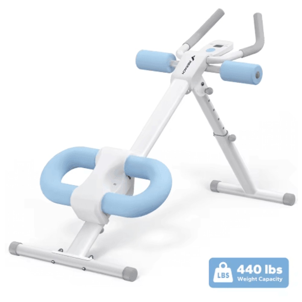 MERACH Adjustable Ab Machine Trainer Foldable Core And Abdominal Exercise System With Knee Protecti 2