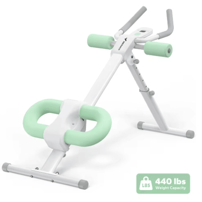 MERACH Adjustable Ab Machine Trainer Foldable Core And Abdominal Exercise System With Knee Protecti 4